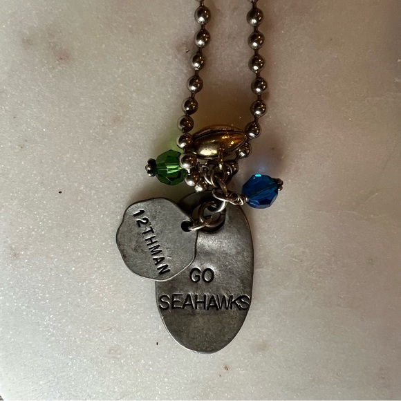 Custom 12th Man Seahawks Dog Tags + Charm - Jewel Kade - Picture 2 of 7